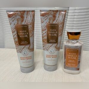 Bath & Body works warm vanilla sugar bundle